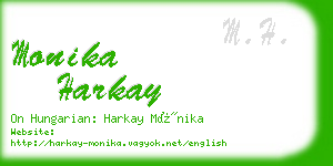 monika harkay business card